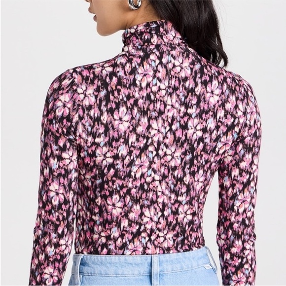 Isabel Marant Étoile Women's Floral Lou High-Neck Blouse Size 4 Multicolor NWOT - Picture 3 of 10